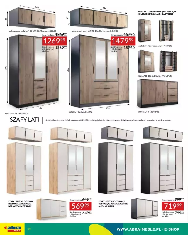 Abra Meble - gazetka promocyjna Oferta meblowa od poniedziałku 19.05 do czwartku 29.05 - strona 26