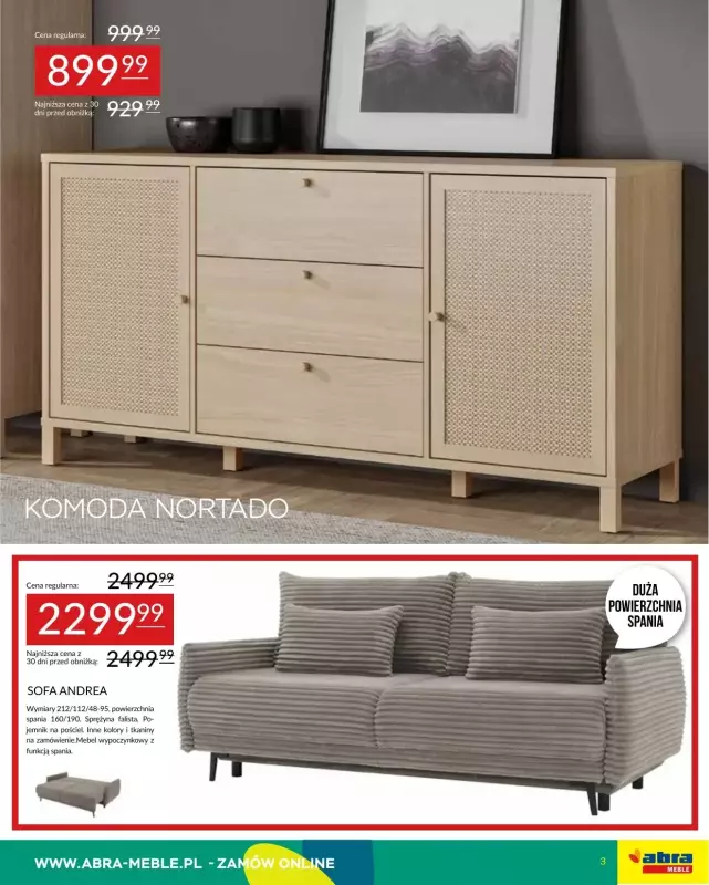 Abra Meble - gazetka promocyjna Oferta meblowa od poniedziałku 19.05 do czwartku 29.05 - strona 3