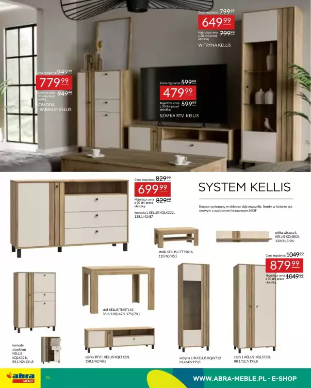Abra Meble - gazetka promocyjna Oferta meblowa od poniedziałku 19.05 do czwartku 29.05 - strona 16