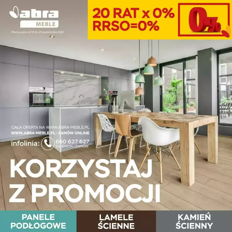 Abra Meble - gazetka promocyjna Gazetka od piątku 10.10 do czwartku 23.10