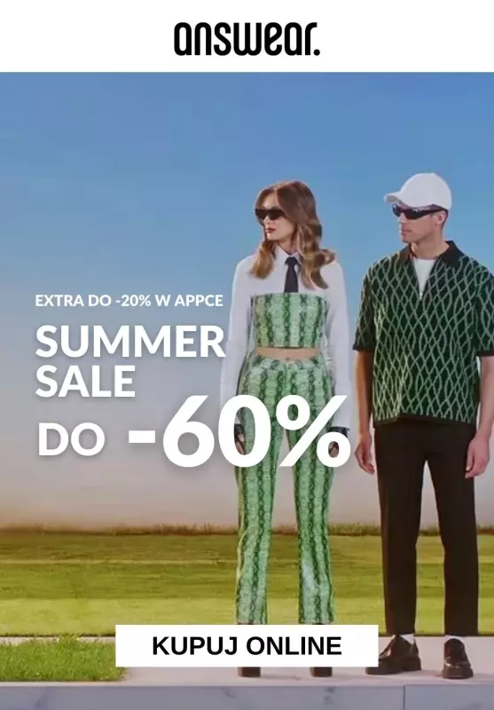 Answear - gazetka promocyjna Do -60% summer sale! od piątku 21.07 do środy 26.07