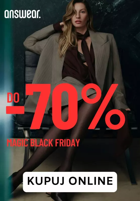 Answear - gazetka promocyjna Do -70% Magic Black Friday od piątku 08.11 do poniedziałku 02.12