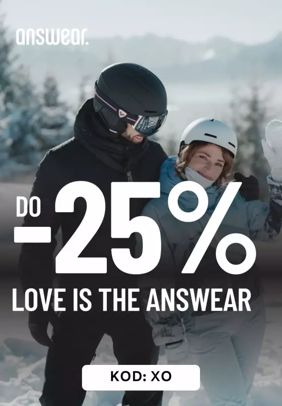 Answear - gazetka promocyjna Do -25% love is the answear od czwartku 30.01 do piątku 14.02