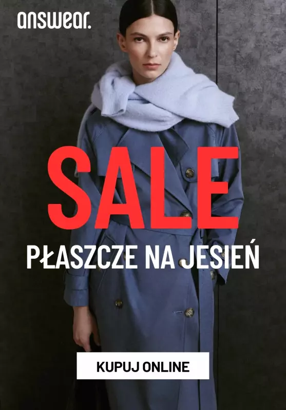 Answear - gazetka promocyjna Płaszcze damskie w promocji!  