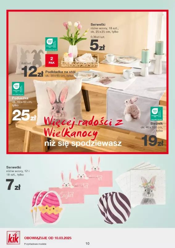 KiK - gazetka promocyjna Gazetka od poniedziałku 10.03 do niedzieli 16.03 - strona 10