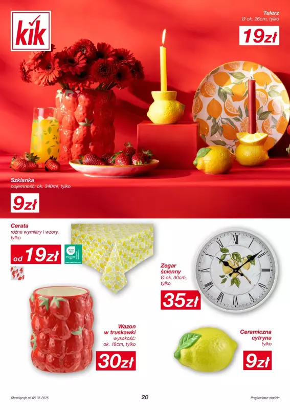 KiK - gazetka promocyjna Gazetka od poniedziałku 05.05 do niedzieli 11.05 - strona 20