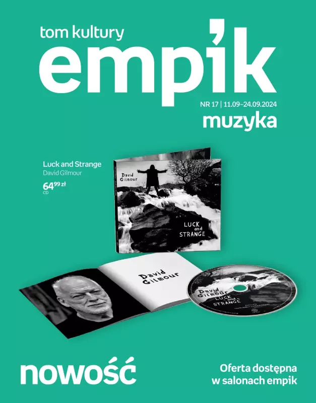 Empik - gazetka promocyjna Tom kultury: muzyka od środy 11.09 do wtorku 24.09