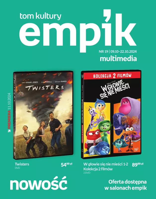 Empik - gazetka promocyjna Tom kultury: multimedia od środy 09.10 do wtorku 22.10