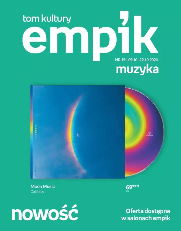 Empik - gazetka promocyjna Tom kultury: muzyka od środy 09.10 do wtorku 22.10