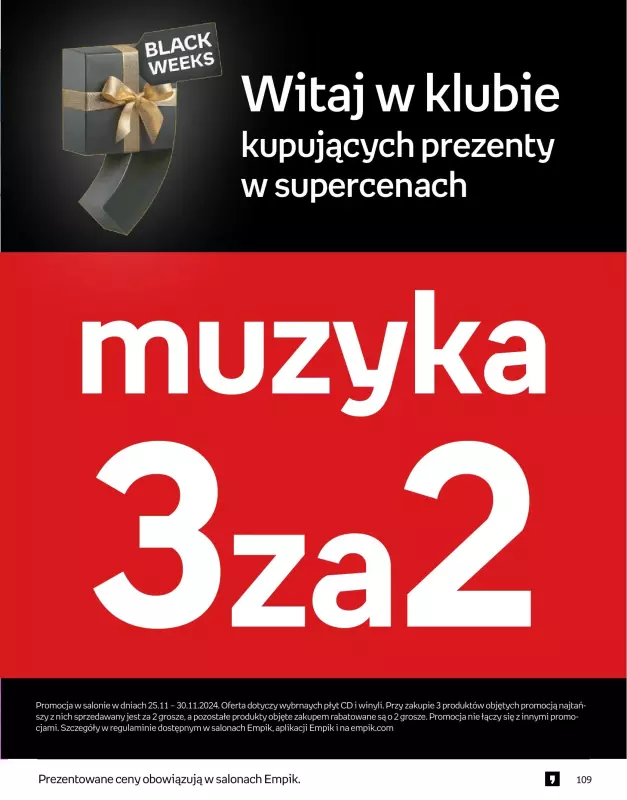 Empik - gazetka promocyjna Tom kultury: muzyka od czwartku 14.11 do wtorku 26.11 - strona 13