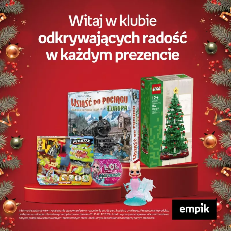 Empik - gazetka promocyjna Prezenty na święta Katalog od poniedziałku 25.11 do niedzieli 08.12