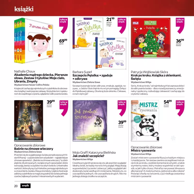 Empik - gazetka promocyjna Prezenty na święta Katalog od środy 11.12 do wtorku 24.12 - strona 20