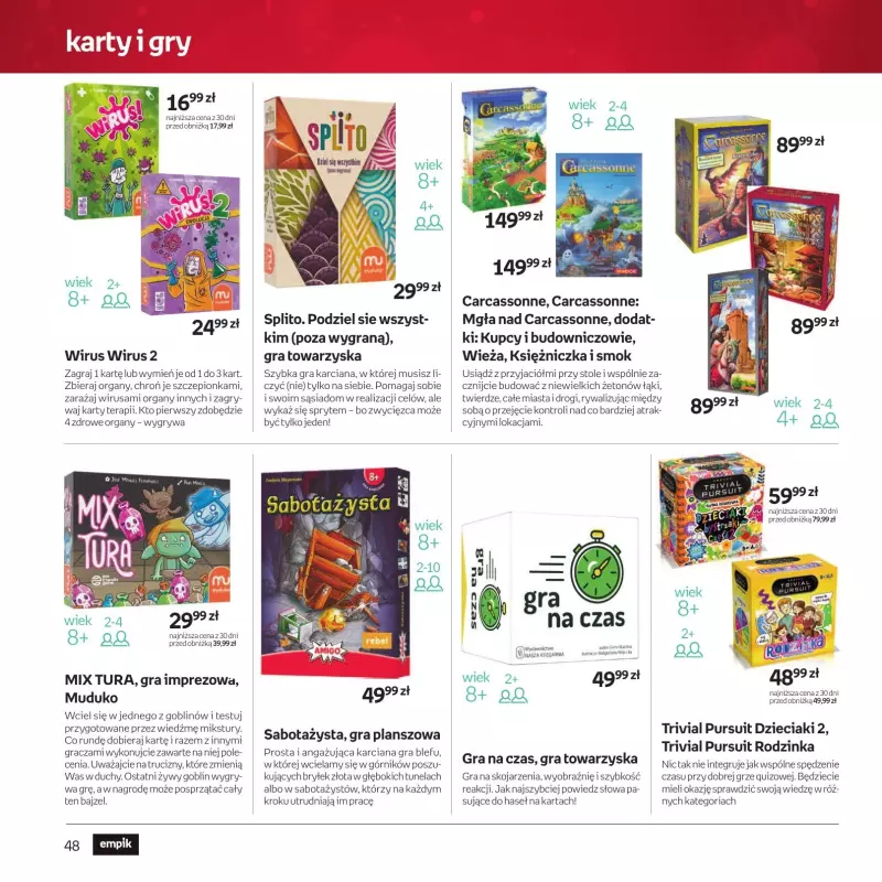 Empik - gazetka promocyjna Katalog zabawek od środy 11.12 do wtorku 24.12 - strona 48