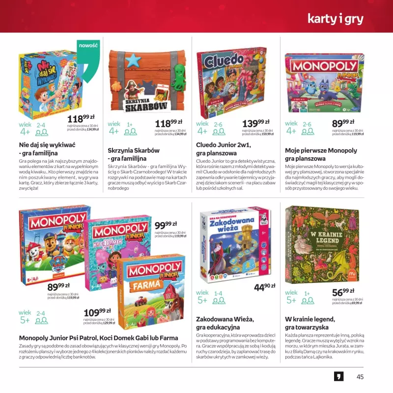 Empik - gazetka promocyjna Katalog zabawek od środy 11.12 do wtorku 24.12 - strona 45