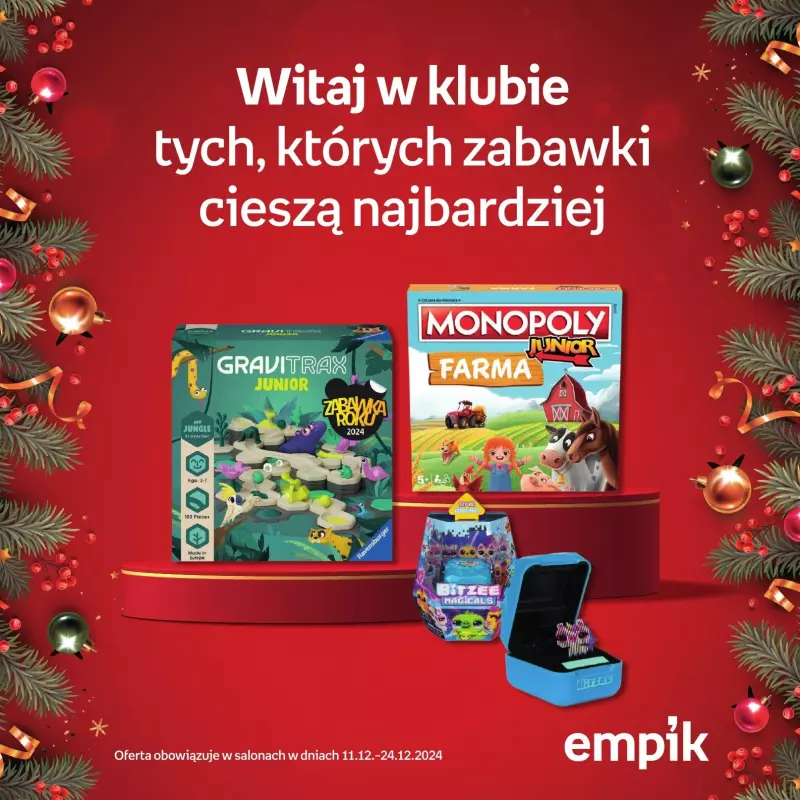 Empik - gazetka promocyjna Katalog zabawek od środy 11.12 do wtorku 24.12