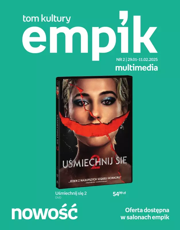 Empik - gazetka promocyjna Tom kultury: multimedia od środy 29.01 do wtorku 11.02