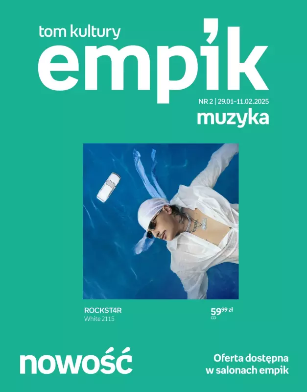 Empik - gazetka promocyjna Tom kultury: muzyka od środy 29.01 do wtorku 11.02