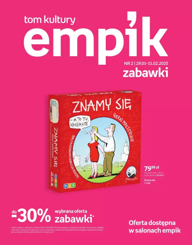 Empik - gazetka promocyjna Tom kultury: zabawki od środy 29.01 do wtorku 11.02