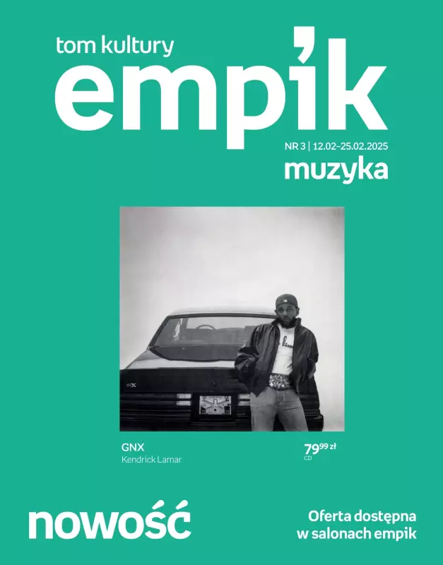 Empik - gazetka promocyjna Tom kultury: muzyka od czwartku 13.02 do wtorku 25.02