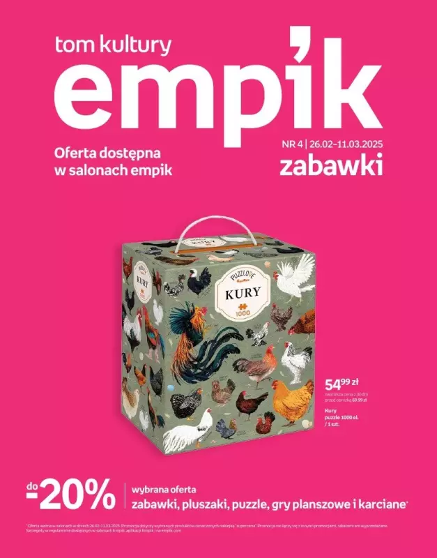 Empik - gazetka promocyjna Tom Kultury: zabawki od środy 26.02 do wtorku 11.03