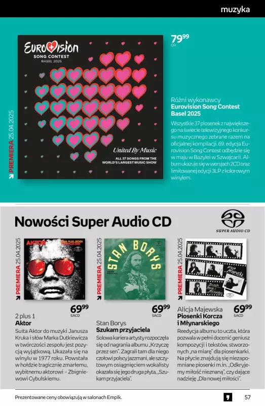 Empik - gazetka promocyjna Tom kultury: muzyka od środy 23.04 do wtorku 06.05 - strona 10