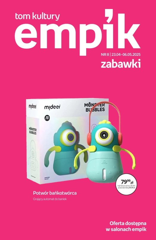Empik - gazetka promocyjna Tom kultury: zabawki od środy 23.04 do wtorku 06.05