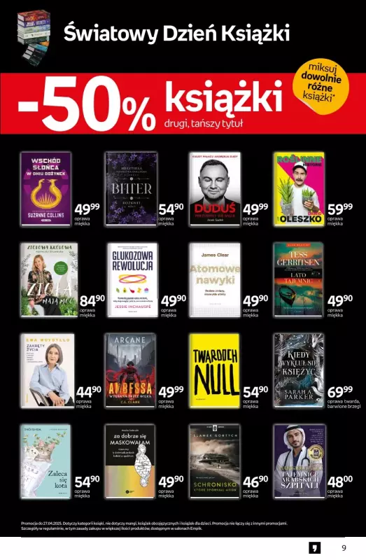 Empik - gazetka promocyjna Tom kultury: książki od środy 23.04 do wtorku 06.05 - strona 9