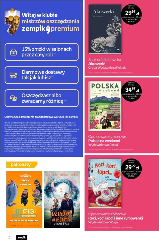 Empik - gazetka promocyjna Tom kultury: książki od środy 23.04 do wtorku 06.05 - strona 2