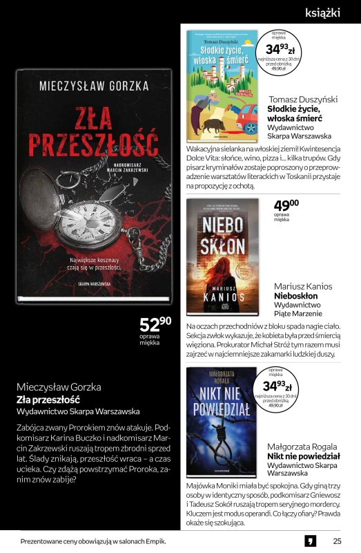 Empik - gazetka promocyjna Tom kultury - książka od środy 07.05 do wtorku 20.05 - strona 25
