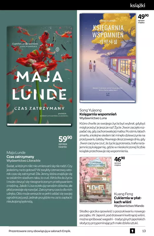 Empik - gazetka promocyjna Tom kultury - książka od środy 07.05 do wtorku 20.05 - strona 13
