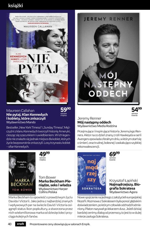 Empik - gazetka promocyjna Tom kultury - książka od środy 07.05 do wtorku 20.05 - strona 40