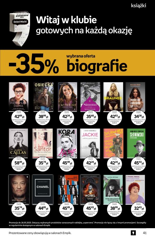 Empik - gazetka promocyjna Tom kultury - książka od środy 07.05 do wtorku 20.05 - strona 41