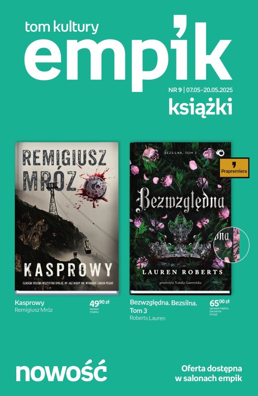 Empik - gazetka promocyjna Tom kultury - książka od środy 07.05 do wtorku 20.05