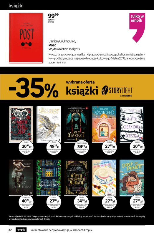 Empik - gazetka promocyjna Tom kultury - książka od środy 07.05 do wtorku 20.05 - strona 32