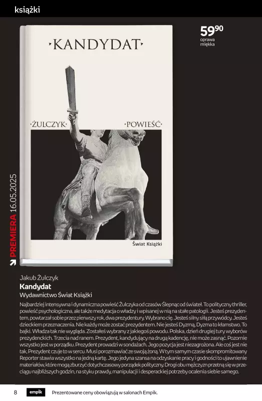 Empik - gazetka promocyjna Tom kultury - książka od środy 07.05 do wtorku 20.05 - strona 8