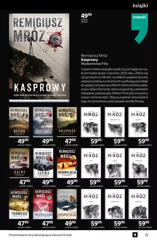 Empik - gazetka promocyjna Tom kultury - książka od środy 07.05 do wtorku 20.05 - strona 21