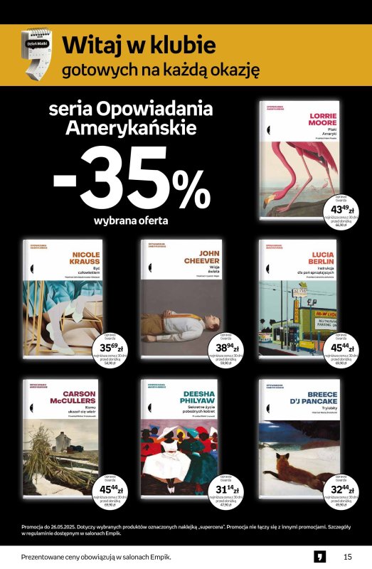 Empik - gazetka promocyjna Tom kultury - książka od środy 07.05 do wtorku 20.05 - strona 15