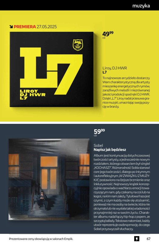 Empik - gazetka promocyjna Tom kultury: muzyka od środy 07.05 do wtorku 20.05 - strona 8