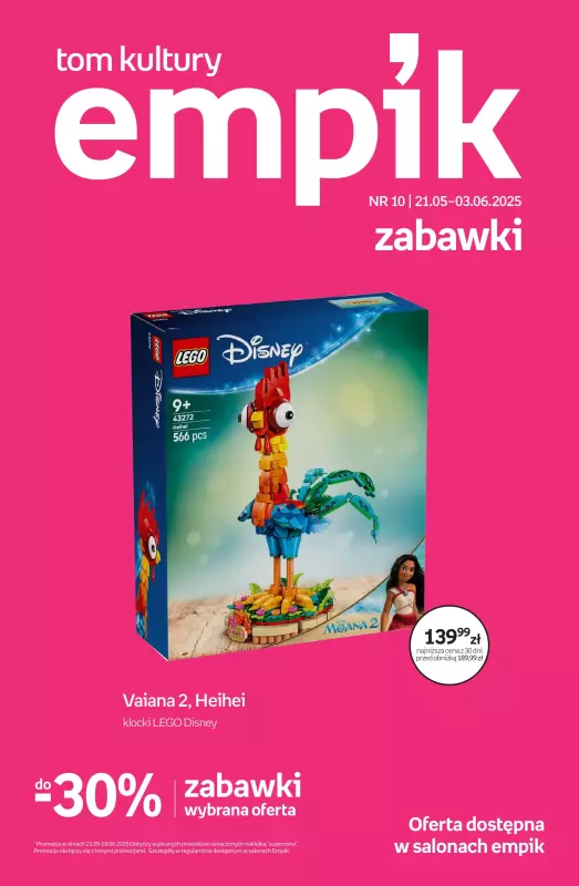 Empik - gazetka promocyjna Tom kultury: zabawki od środy 21.05 do wtorku 03.06