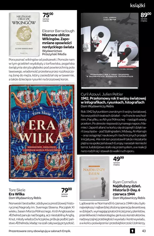 Empik - gazetka promocyjna Tom kultury: książki od środy 21.05 do wtorku 03.06 - strona 43