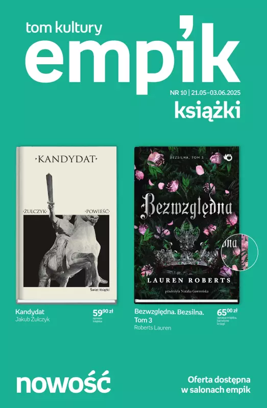 Empik - gazetka promocyjna Tom kultury: książki od środy 21.05 do wtorku 03.06