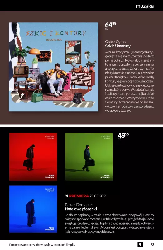 Empik - gazetka promocyjna Tom kultury: muzyka od środy 21.05 do wtorku 03.06 - strona 6