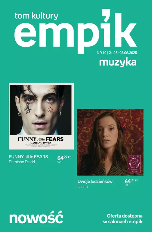 Empik - gazetka promocyjna Tom kultury: muzyka od środy 21.05 do wtorku 03.06