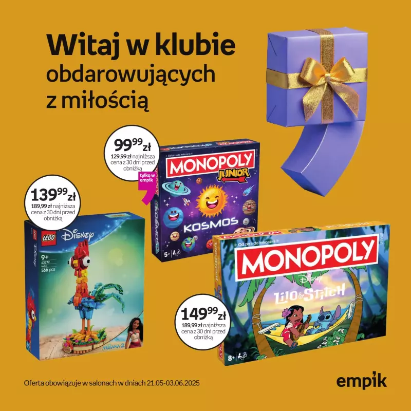 Empik - gazetka promocyjna Dzień Dziecka od środy 21.05 do wtorku 03.06
