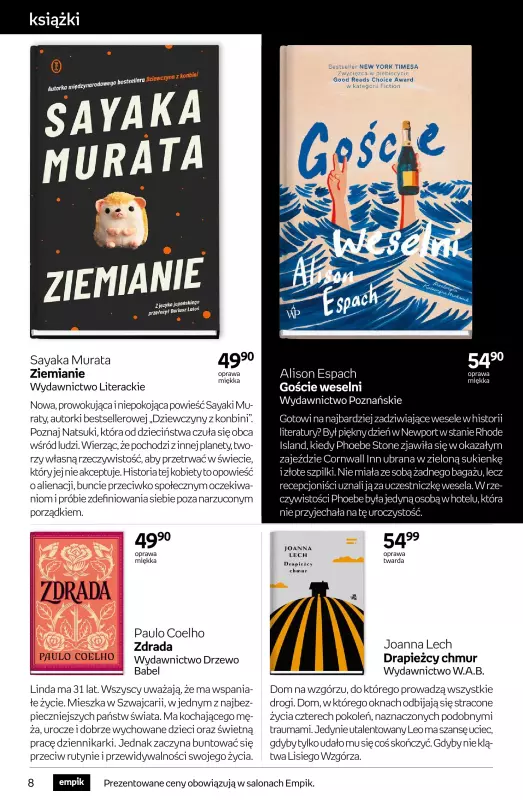 Empik - gazetka promocyjna Tom kultury: książki od środy 04.06 do wtorku 17.06 - strona 8