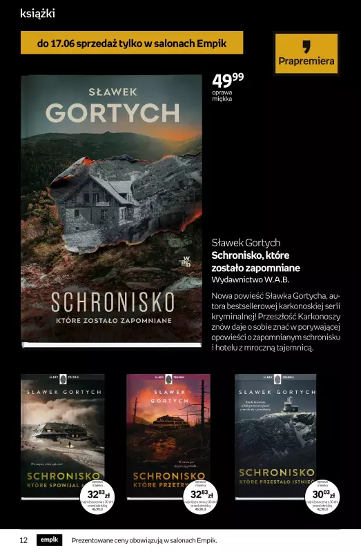 Empik - gazetka promocyjna Tom kultury: książki od środy 04.06 do wtorku 17.06 - strona 12