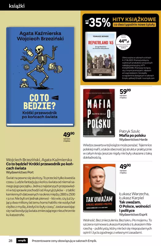Empik - gazetka promocyjna Tom kultury: książki od środy 04.06 do wtorku 17.06 - strona 28