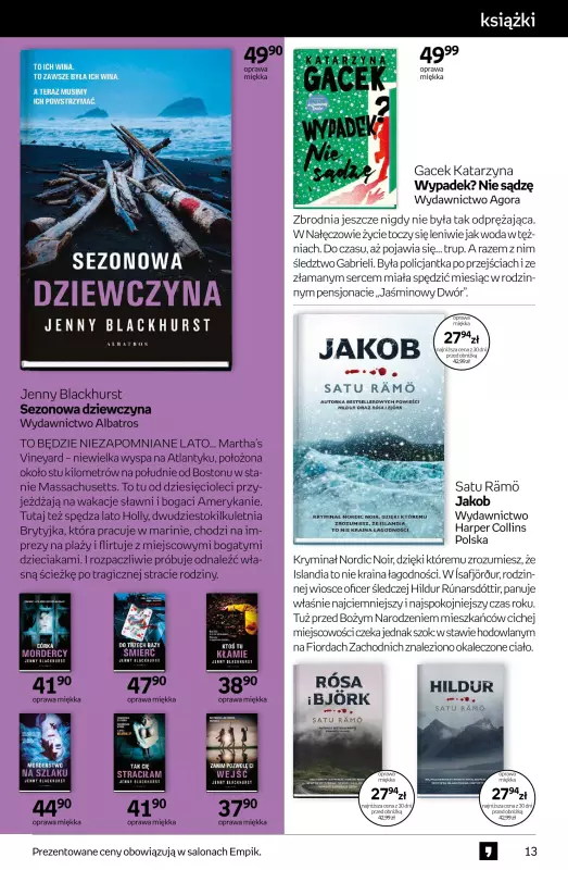 Empik - gazetka promocyjna Tom kultury: książki od środy 04.06 do wtorku 17.06 - strona 13