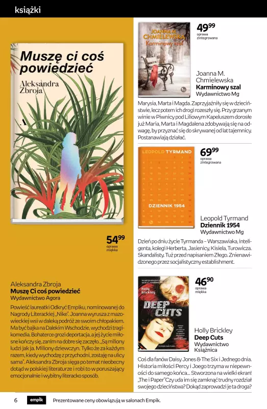 Empik - gazetka promocyjna Tom kultury: książki od środy 04.06 do wtorku 17.06 - strona 6