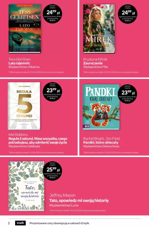 Empik - gazetka promocyjna Tom kultury: książki   - strona 2
